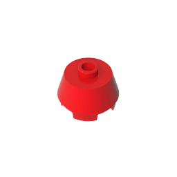 Brick Round 2 x 2 Truncated Cone #98100 Brick Round 2 x 2 Truncated Cone #98100 - 10-Red Lego Block Sets Alternative