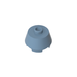 Brick Round 2 x 2 Truncated Cone #98100 Brick Round 2 x 2 Truncated Cone #98100 - 54-Sand Blue Lego Block Sets Alternative