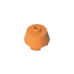 Brick Round 2 x 2 Truncated Cone #98100 Brick Round 2 x 2 Truncated Cone #98100 - 21-Orange Lego Block Sets Alternative