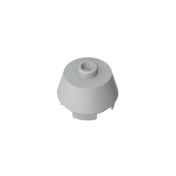 Brick Round 2 x 2 Truncated Cone #98100 Brick Round 2 x 2 Truncated Cone #98100 - 71-Light Bluish Gray Lego Block Sets Alternative