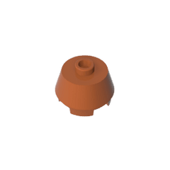 Brick Round 2 x 2 Truncated Cone #98100 Brick Round 2 x 2 Truncated Cone #98100 - 83-Dark Orange Lego Block Sets Alternative