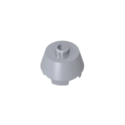 Brick Round 2 x 2 Truncated Cone #98100 Brick Round 2 x 2 Truncated Cone #98100 - 73-Flat Silver Lego Block Sets Alternative