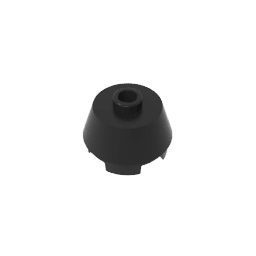 Brick Round 2 x 2 Truncated Cone #98100 Brick Round 2 x 2 Truncated Cone #98100 - 80-Black Lego Block Sets Alternative