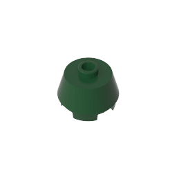 Brick Round 2 x 2 Truncated Cone #98100 Brick Round 2 x 2 Truncated Cone #98100 - 47-Dark Green Lego Block Sets Alternative