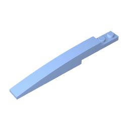 Brick Curved 10 x 1 [Asymmetric Inside Ridges] #13731 Brick Curved 10 x 1 [Asymmetric Inside Ridges] #13731 - 53-Bright Light Blue Lego Block Sets Alternative