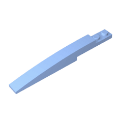 Brick Curved 10 x 1 [Asymmetric Inside Ridges] #13731 Brick Curved 10 x 1 [Asymmetric Inside Ridges] #13731 - 53-Bright Light Blue Lego Block Sets Alternative