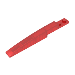 Brick Curved 10 x 1 [Asymmetric Inside Ridges] #13731 Brick Curved 10 x 1 [Asymmetric Inside Ridges] #13731 - 110-Trans Red Lego Block Sets Alternative