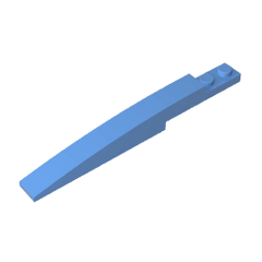 Brick Curved 10 x 1 [Asymmetric Inside Ridges] #13731 Brick Curved 10 x 1 [Asymmetric Inside Ridges] #13731 - 52-Medium Blue Lego Block Sets Alternative