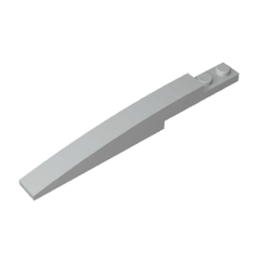 Brick Curved 10 x 1 [Asymmetric Inside Ridges] #13731 Brick Curved 10 x 1 [Asymmetric Inside Ridges] #13731 - 71-Light Bluish Gray Lego Block Sets Alternative