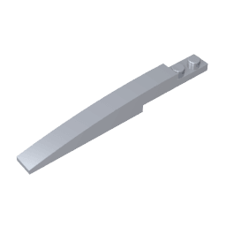Brick Curved 10 x 1 [Asymmetric Inside Ridges] #13731 Brick Curved 10 x 1 [Asymmetric Inside Ridges] #13731 - 73-Flat Silver Lego Block Sets Alternative