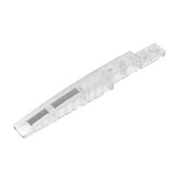 Brick Curved 10 x 1 [Asymmetric Inside Ridges] #13731 Brick Curved 10 x 1 [Asymmetric Inside Ridges] #13731 - 180-Trans Clear Lego Block Sets Alternative