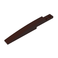 Brick Curved 10 x 1 [Asymmetric Inside Ridges] #13731 Brick Curved 10 x 1 [Asymmetric Inside Ridges] #13731 - 82-Dark Brown Lego Block Sets Alternative