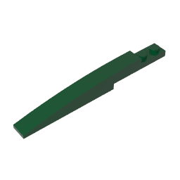 Brick Curved 10 x 1 [Asymmetric Inside Ridges] #13731 Brick Curved 10 x 1 [Asymmetric Inside Ridges] #13731 - 47-Dark Green Lego Block Sets Alternative