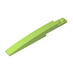 Brick Curved 10 x 1 [Asymmetric Inside Ridges] #13731 Brick Curved 10 x 1 [Asymmetric Inside Ridges] #13731 - 42-Lime Lego Block Sets Alternative