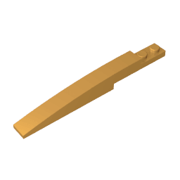 Brick Curved 10 x 1 [Asymmetric Inside Ridges] #13731 Brick Curved 10 x 1 [Asymmetric Inside Ridges] #13731 - 35-Pearl Gold Lego Block Sets Alternative