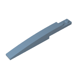 Brick Curved 10 x 1 [Asymmetric Inside Ridges] #13731 Brick Curved 10 x 1 [Asymmetric Inside Ridges] #13731 - 54-Sand Blue Lego Block Sets Alternative