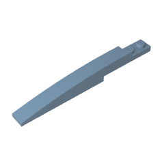 Brick Curved 10 x 1 [Asymmetric Inside Ridges] #13731 Brick Curved 10 x 1 [Asymmetric Inside Ridges] #13731 - 54-Sand Blue Lego Block Sets Alternative