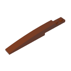 Brick Curved 10 x 1 [Asymmetric Inside Ridges] #13731 Brick Curved 10 x 1 [Asymmetric Inside Ridges] #13731 - 81-Reddish Brown Lego Block Sets Alternative