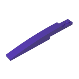 Brick Curved 10 x 1 [Asymmetric Inside Ridges] #13731 Brick Curved 10 x 1 [Asymmetric Inside Ridges] #13731 - 60-Dark Purple Lego Block Sets Alternative