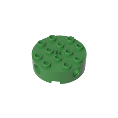 Brick Round 4 x 4 with 4 Side Pin Holes and Center Axle Hole #6222 Brick Round 4 x 4 with 4 Side Pin Holes and Center Axle Hole #6222 - 40-Green Lego Block Sets Alternative