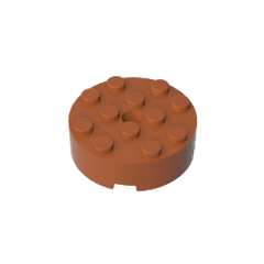 Brick Round 4 x 4 Centre Hole #87081 Brick Round 4 x 4 Centre Hole #87081 - 83-Dark Orange Lego Block Sets Alternative