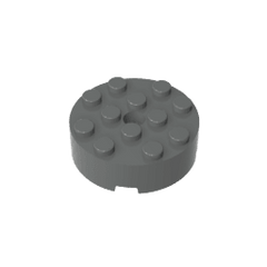 Brick Round 4 x 4 Centre Hole #87081 Brick Round 4 x 4 Centre Hole #87081 - 72-Dark Bluish Gray Lego Block Sets Alternative
