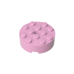 Brick Round 4 x 4 Centre Hole #87081 Brick Round 4 x 4 Centre Hole #87081 - 11-Bright Pink Lego Block Sets Alternative
