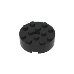 Brick Round 4 x 4 Centre Hole #87081 Brick Round 4 x 4 Centre Hole #87081 - 80-Black Lego Block Sets Alternative