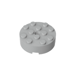 Brick Round 4 x 4 Centre Hole #87081 Brick Round 4 x 4 Centre Hole #87081 - 71-Light Bluish Gray Lego Block Sets Alternative