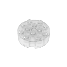 Brick Round 4 x 4 Centre Hole #87081 Brick Round 4 x 4 Centre Hole #87081 - 180-Trans Clear Lego Block Sets Alternative