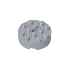 Brick Round 4 x 4 Centre Hole #87081 Brick Round 4 x 4 Centre Hole #87081 - 73-Flat Silver Lego Block Sets Alternative