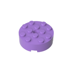 Brick Round 4 x 4 Centre Hole #87081 Brick Round 4 x 4 Centre Hole #87081 - 62-Medium Lavender Lego Block Sets Alternative