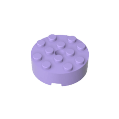 Brick Round 4 x 4 Centre Hole #87081 Brick Round 4 x 4 Centre Hole #87081 - 63-Lavender Lego Block Sets Alternative