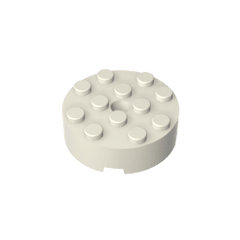 Brick Round 4 x 4 Centre Hole #87081 Brick Round 4 x 4 Centre Hole #87081 - 90-White Lego Block Sets Alternative