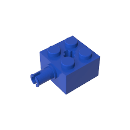 Brick Special 2 x 2 with Pin and Axle Hole #6232 Brick Special 2 x 2 with Pin and Axle Hole #6232 - 50-Blue Lego Block Sets Alternative