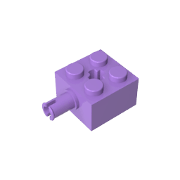 Brick Special 2 x 2 with Pin and Axle Hole #6232 Brick Special 2 x 2 with Pin and Axle Hole #6232 - 62-Medium Lavender Lego Block Sets Alternative