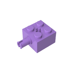Brick Special 2 x 2 with Pin and Axle Hole #6232 Brick Special 2 x 2 with Pin and Axle Hole #6232 - 62-Medium Lavender Lego Block Sets Alternative
