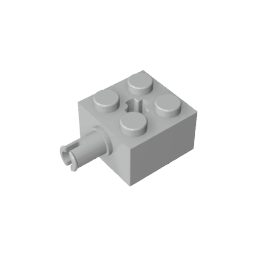 Brick Special 2 x 2 with Pin and Axle Hole #6232 Brick Special 2 x 2 with Pin and Axle Hole #6232 - 71-Light Bluish Gray Lego Block Sets Alternative