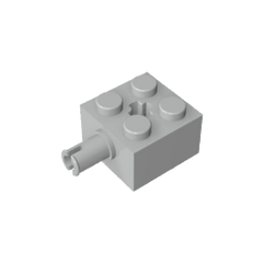 Brick Special 2 x 2 with Pin and Axle Hole #6232 Brick Special 2 x 2 with Pin and Axle Hole #6232 - 71-Light Bluish Gray Lego Block Sets Alternative