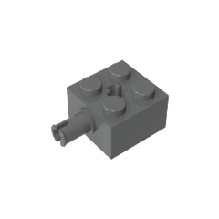 Brick Special 2 x 2 with Pin and Axle Hole #6232 Brick Special 2 x 2 with Pin and Axle Hole #6232 - 72-Dark Bluish Gray Lego Block Sets Alternative