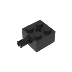 Brick Special 2 x 2 with Pin and Axle Hole #6232 Brick Special 2 x 2 with Pin and Axle Hole #6232 - 80-Black Lego Block Sets Alternative
