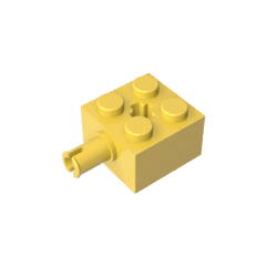 Brick Special 2 x 2 with Pin and Axle Hole #6232 Brick Special 2 x 2 with Pin and Axle Hole #6232 - 30-Yellow Lego Block Sets Alternative