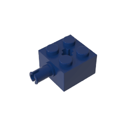 Brick Special 2 x 2 with Pin and Axle Hole #6232 Brick Special 2 x 2 with Pin and Axle Hole #6232 - 55-Dark Blue Lego Block Sets Alternative