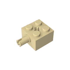 Brick Special 2 x 2 with Pin and Axle Hole #6232 Brick Special 2 x 2 with Pin and Axle Hole #6232 - 31-Tan Lego Block Sets Alternative