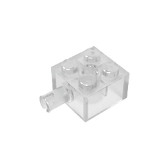 Brick Special 2 x 2 with Pin and Axle Hole #6232 Brick Special 2 x 2 with Pin and Axle Hole #6232 - 180-Trans Clear Lego Block Sets Alternative