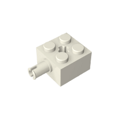 Brick Special 2 x 2 with Pin and Axle Hole #6232 Brick Special 2 x 2 with Pin and Axle Hole #6232 - 90-White Lego Block Sets Alternative