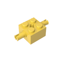 Brick Special 2 x 2 with 2 Pins and Axle Hole #30000 Brick Special 2 x 2 with 2 Pins and Axle Hole #30000 - 30-Yellow Lego Block Sets Alternative