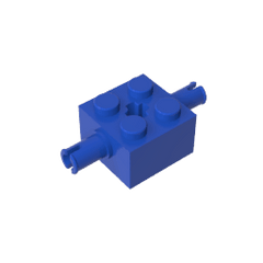 Brick Special 2 x 2 with 2 Pins and Axle Hole #30000 Brick Special 2 x 2 with 2 Pins and Axle Hole #30000 - 50-Blue Lego Block Sets Alternative