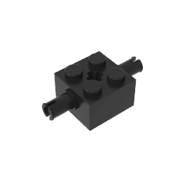 Brick Special 2 x 2 with 2 Pins and Axle Hole #30000 Brick Special 2 x 2 with 2 Pins and Axle Hole #30000 - 80-Black Lego Block Sets Alternative