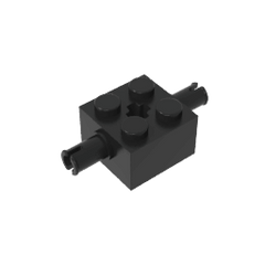Brick Special 2 x 2 with 2 Pins and Axle Hole #30000 Brick Special 2 x 2 with 2 Pins and Axle Hole #30000 - 80-Black Lego Block Sets Alternative